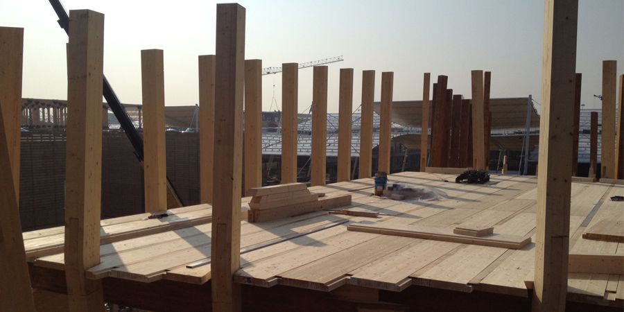 EXPO 2015-Padiglione della Colombia-cantiere-tech